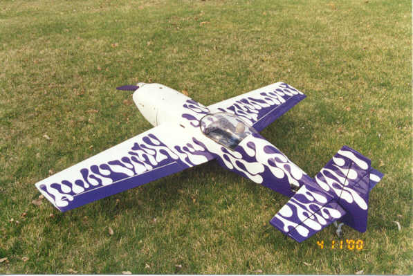 Scratch built Extra 300. Awesome plane. 100's of flights. Battery failure caused me to buy a boat.