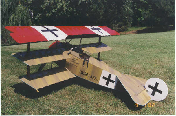 Museum scale. Manfred Von Richthofen in one brief period in history before the plane was all red.