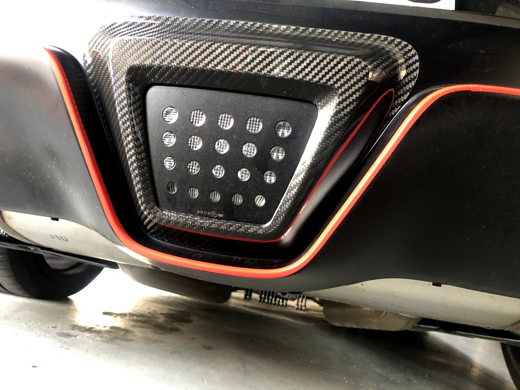 2020 up Toyota GR   Supra A90 MK5 Carbon rear LED bumper cover