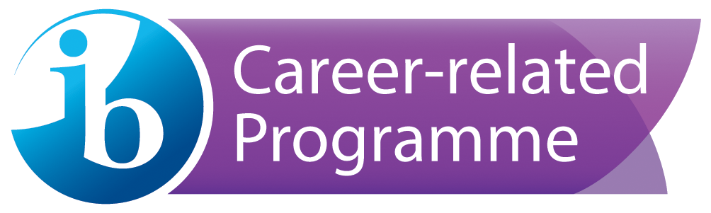 Career-related program written on a purple rectangle