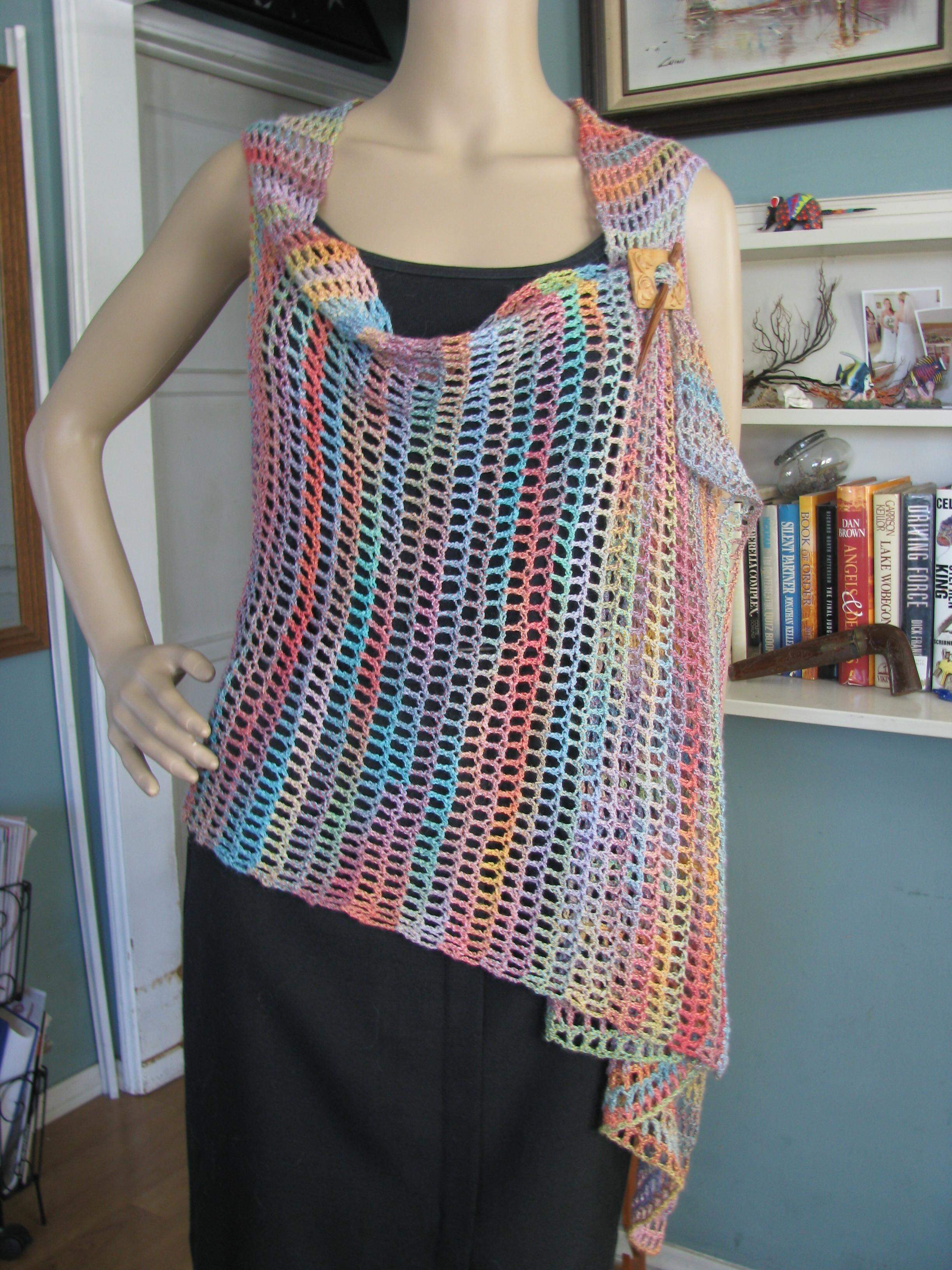Easy Crochet Vest PDF pattern