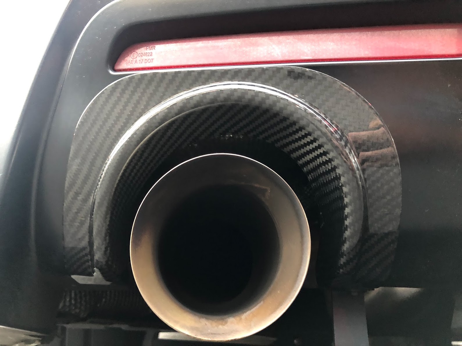 2020 up Supra Carbon rear exhaust shields