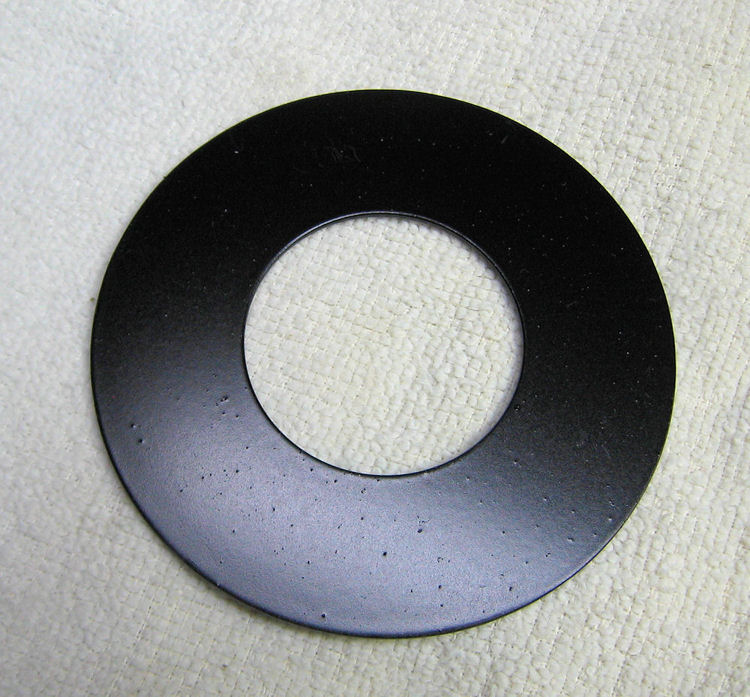 Custom black disc spoke cover