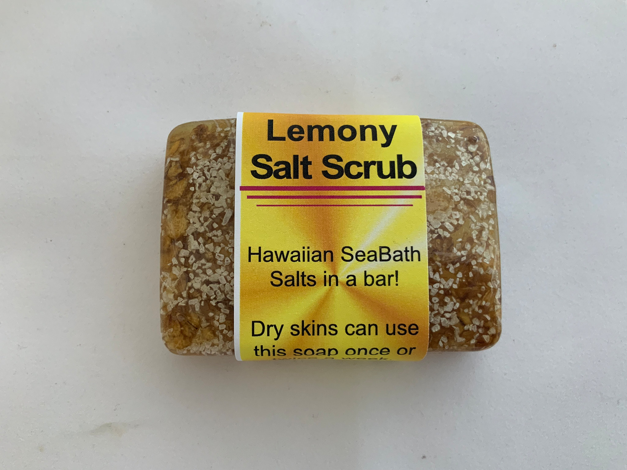 Lemony Salt Scrub