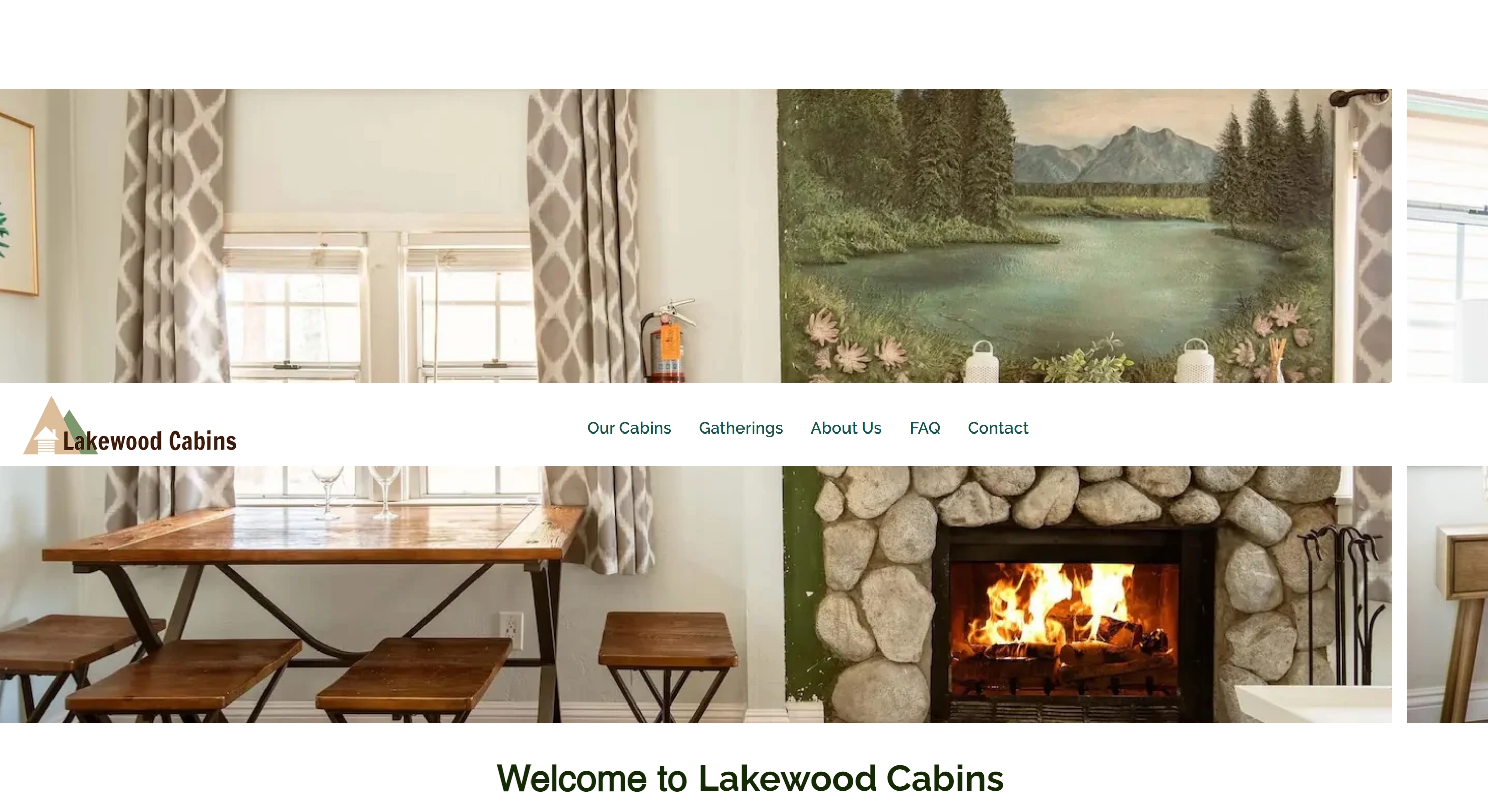 Lakewood website home page screenshot