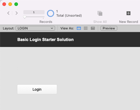 Login Starter File