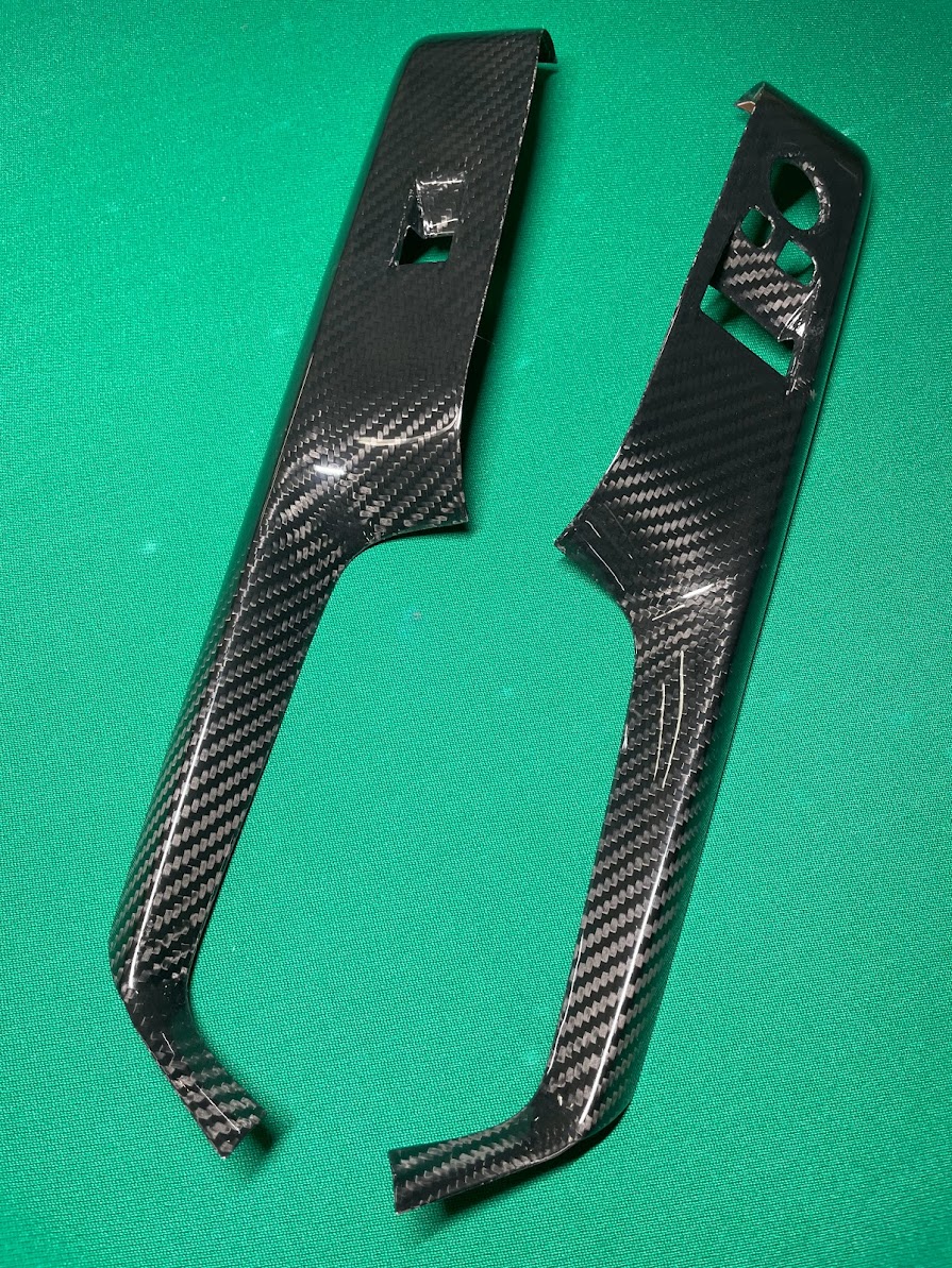 2020 up Toyota GR Supra A90 Carbon door switch covers (LHD)