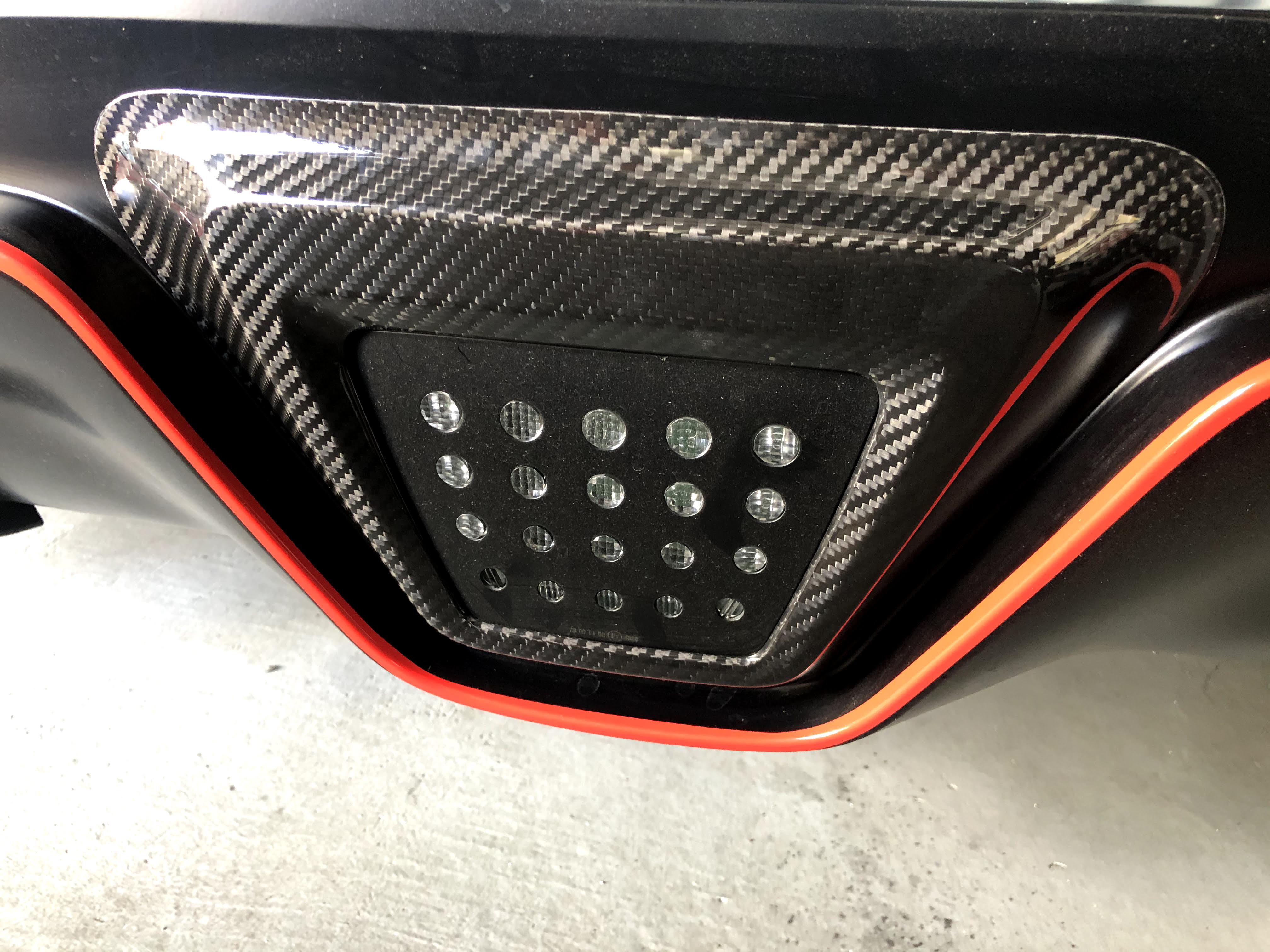 2020 Toyota GR   Supra A90 MK5 Carbon rear LED bumper cover